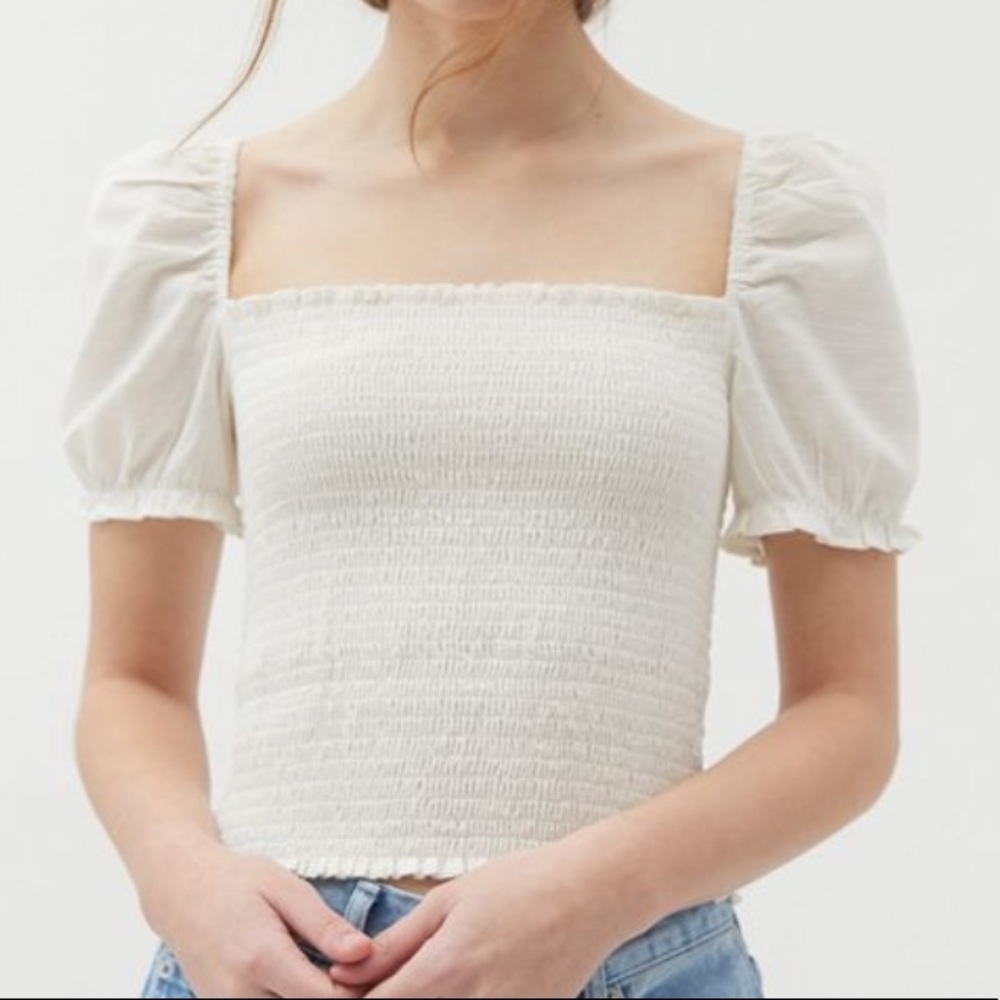 UO smocked square neck top